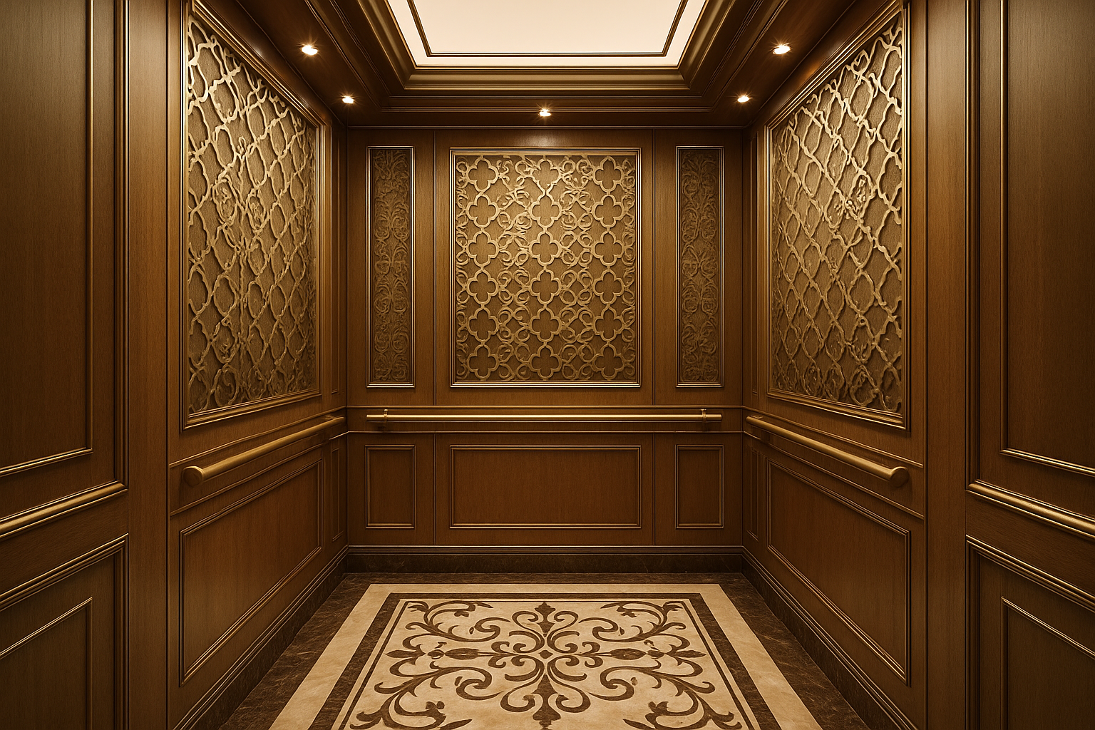 Luxury cabin interior patterns